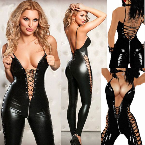 lingerie women prisoners pu leather teddy babydoll erotic lenceria, Black;white
lingerie women prisoners pu leather teddy babydoll erotic lenceria, Black;white