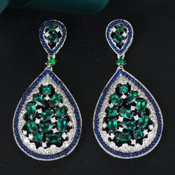 godki new trendy waterdrop earrings for women wedding multicolor cubic zircon cz dubai bridal earring bohemia 2020, Golden;silver
godki new trendy waterdrop earrings for women wedding multicolor cubic zircon cz dubai bridal earring bohemia 2020, Golden;silver