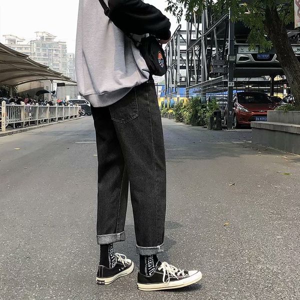 men's jeans 2021 spring and summer loose straight casual pants korean wild wide leg long trend, Blue
men's jeans 2021 spring and summer loose straight casual pants korean wild wide leg long trend, Blue