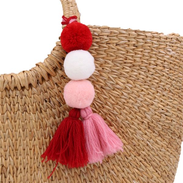 colorful keychain tassel pompom pendant key chain accessories key ring women bag car jewelry trinket, Black
colorful keychain tassel pompom pendant key chain accessories key ring women bag car jewelry trinket, Black