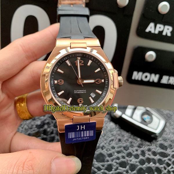 jh overseas 42mm date 47040 000r-9666 rose gold case black dial miyota 8219 automatic mens watch rubber strap sport watches, Slivery;brown 
jh overseas 42mm date 47040 000r-9666 rose gold case black dial miyota 8219 automatic mens watch rubber strap sport watches, Slivery;brown