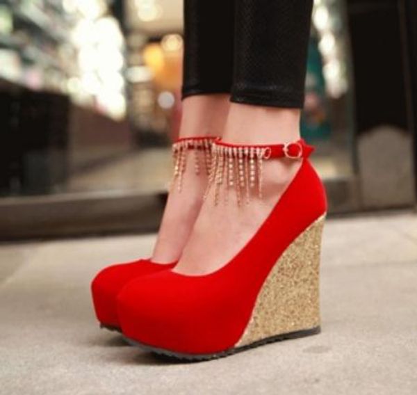 2019 women's shoes in spring and autumn with new style slope heel round head suede waterproof table@3094, Black
2019 women's shoes in spring and autumn with new style slope heel round head suede waterproof table@3094, Black