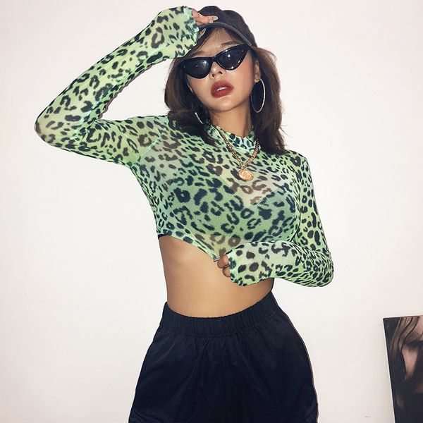 girls women green long sleeve crew neck leopard print see through slim fit crop club transparent skinny short t shirts
girls women green long sleeve crew neck leopard print see through slim fit crop club transparent skinny short t shirts