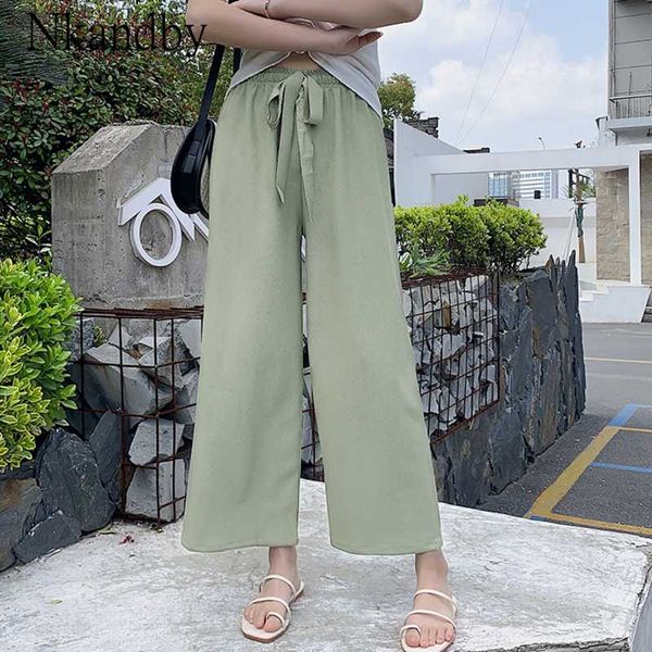 summer chiffon wide leg ankle-length pants 2020 women fashion loose drawstring high waist casual korean holiday female trousers, Black;white
summer chiffon wide leg ankle-length pants 2020 women fashion loose drawstring high waist casual korean holiday female trousers, Black;white