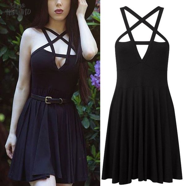 fashion women five pointed star wrapped ladies long sling dress gothic vintage romantic casual dress, Black;gray
fashion women five pointed star wrapped ladies long sling dress gothic vintage romantic casual dress, Black;gray