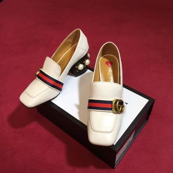 new product `arrivalluxury letter ribbon metal buckle 8cm heel retro two shoes leather fashion women pearls and nest, Black
new product `arrivalluxury letter ribbon metal buckle 8cm heel retro two shoes leather fashion women pearls and nest, Black