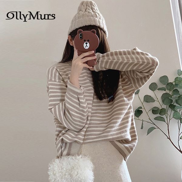 women's sweaters striped chic knitting pullovers km129 o-neck long sleeve women fall casual loose female jumpers fashion knit sweater, White;black
women's sweaters striped chic knitting pullovers km129 o-neck long sleeve women fall casual loose female jumpers fashion knit sweater, White;black