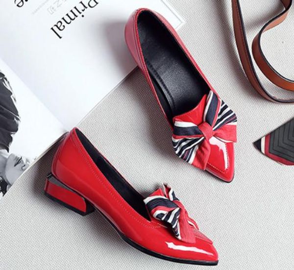 2019 bowknot women's shoes in spring and autumn with new style low heel pointed end @14, Black
2019 bowknot women's shoes in spring and autumn with new style low heel pointed end @14, Black