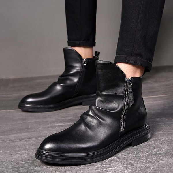 merkmak fashion ankle leather men boots high-side zipper black cowboy outdoor desert boots casual shoes for men botas hombre
merkmak fashion ankle leather men boots high-side zipper black cowboy outdoor desert boots casual shoes for men botas hombre
