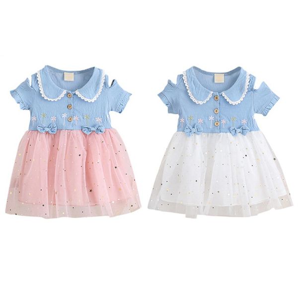 cute little girl casual dresses children's lapel embroidered princess dress splicing mesh dress summer girls' dresses, Red;yellow
cute little girl casual dresses children's lapel embroidered princess dress splicing mesh dress summer girls' dresses, Red;yellow