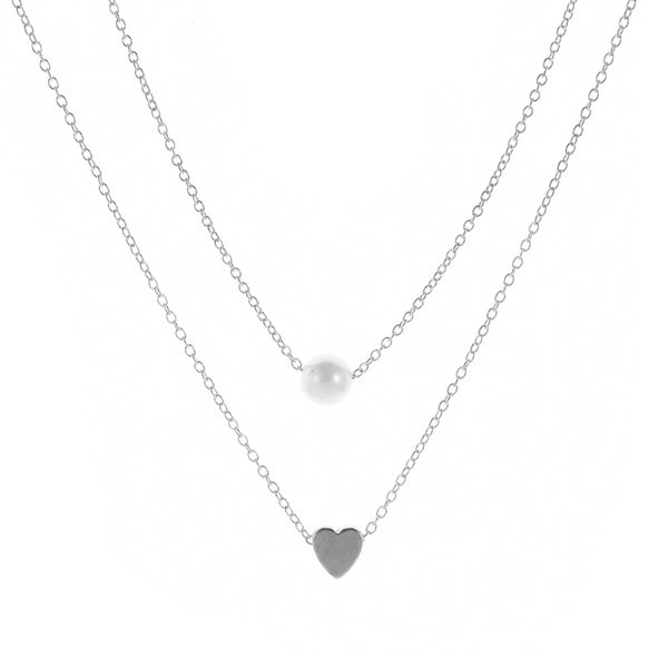 korean fashion pearl love double layer integrated necklace accessories womens personality allaround quick selling popular, Golden;silver
korean fashion pearl love double layer integrated necklace accessories womens personality allaround quick selling popular, Golden;silver