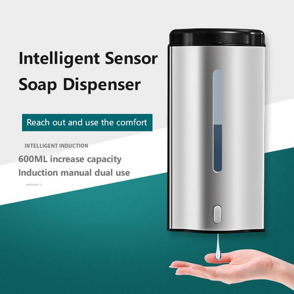 600ml automatic sensor hand soap dispenser wall-mounted waterproof foam liquid dispenser touchless hand washer
600ml automatic sensor hand soap dispenser wall-mounted waterproof foam liquid dispenser touchless hand washer