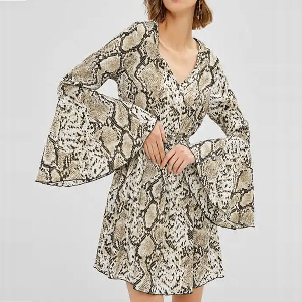 fashion womenv-neck long ruffle sleeve mini dress ladies printed a-line dress 2019 womens dresses casual summer#g30, Black;gray
fashion womenv-neck long ruffle sleeve mini dress ladies printed a-line dress 2019 womens dresses casual summer#g30, Black;gray