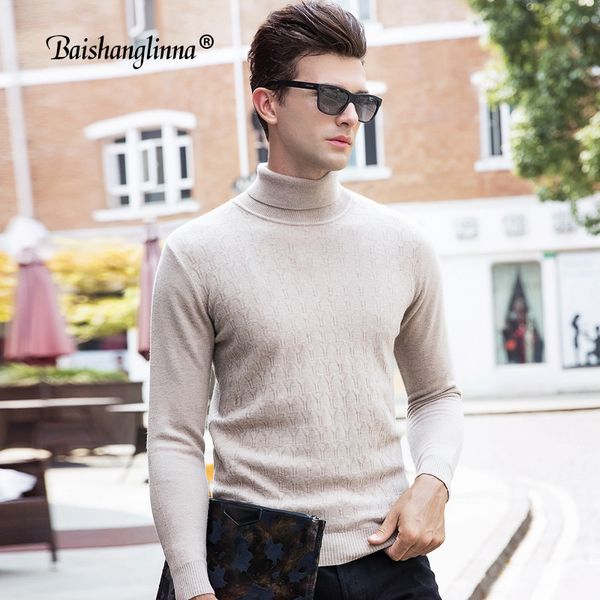 baishanglinna wool sweater men clothes 2018 winter new arrivals thick warm turtleneck sweaters knitted cashmere pullover, White;black
baishanglinna wool sweater men clothes 2018 winter new arrivals thick warm turtleneck sweaters knitted cashmere pullover, White;black
