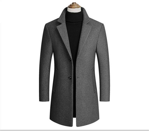 Fashion Solid Lapel Neck Outwear Mens Long Sleeve Trench Coats Spring Autumn Mens Outwear with Single Breasted
Fashion Solid Lapel Neck Outwear Mens Long Sleeve Trench Coats Spring Autumn Mens Outwear with Single Breasted