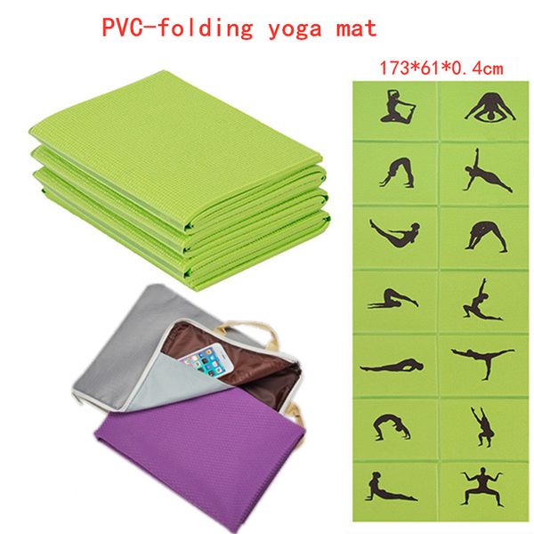 173*61*0.4cm pvc foldable yoga mat fitness mat yoga gym exercise esterilla tapete pad lengthen non-slip for beginne
173*61*0.4cm pvc foldable yoga mat fitness mat yoga gym exercise esterilla tapete pad lengthen non-slip for beginne