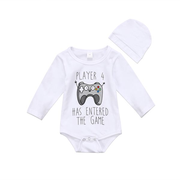 games newborn baby girls boys printed long sleeves bodysuit jumpsuit outfits sunsuit clothes+hat 2pcs set, Blue
games newborn baby girls boys printed long sleeves bodysuit jumpsuit outfits sunsuit clothes+hat 2pcs set, Blue