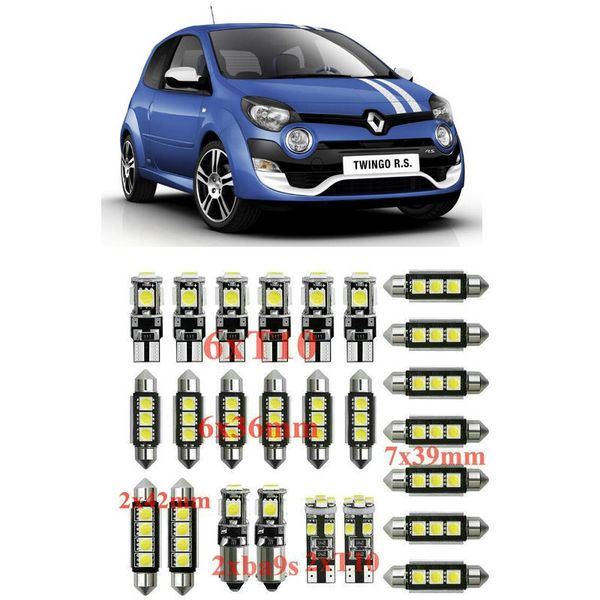 car interior led light kit for twingo twizy vel satis wind zoe talisman thalia trafic error t10 31mm 36mm 39mm 42mm
car interior led light kit for twingo twizy vel satis wind zoe talisman thalia trafic error t10 31mm 36mm 39mm 42mm