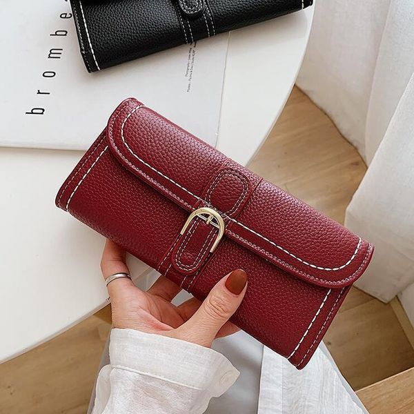 factory wholesale women handbag casual car stitching decoration women purses retro leather long purses simple belt decoration storage wallet, Red;black
factory wholesale women handbag casual car stitching decoration women purses retro leather long purses simple belt decoration storage wallet, Red;black