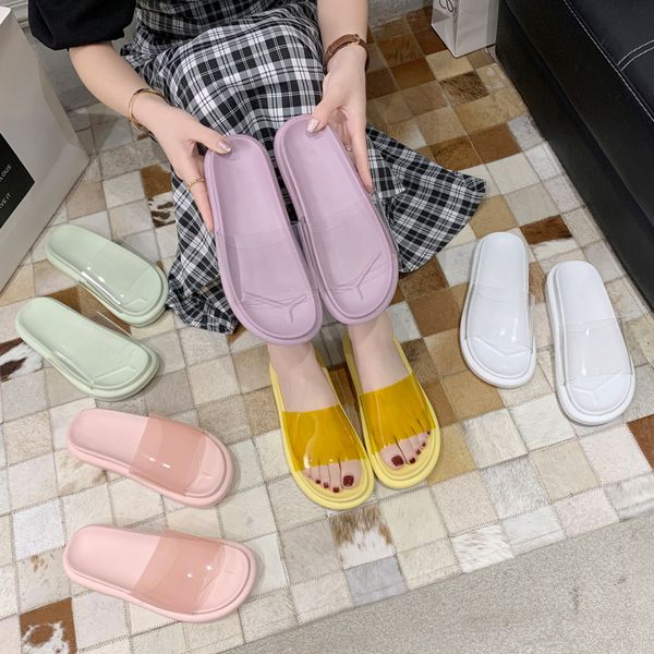 house slippers platform med transparent heel shoes slipers women slides summer woman fashion soft 2020 flat beach, Black
house slippers platform med transparent heel shoes slipers women slides summer woman fashion soft 2020 flat beach, Black