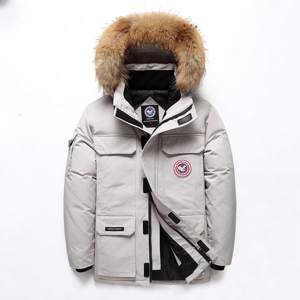 40 cel iu down jacket real fur collar hooded thick parka down coat men winter jacket winter plu ize 4xl now parka overcoat h190929, Black
40 cel iu down jacket real fur collar hooded thick parka down coat men winter jacket winter plu ize 4xl now parka overcoat h190929, Black