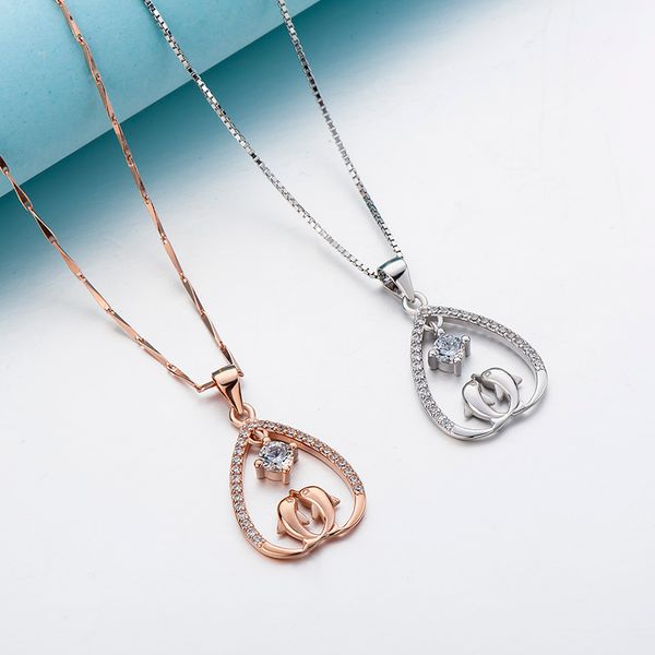 sterling silver necklace pendant women jewelry dolphin pendant love gift chain 925 with box 18k gold plated anniversary, Blue;slivery
sterling silver necklace pendant women jewelry dolphin pendant love gift chain 925 with box 18k gold plated anniversary, Blue;slivery