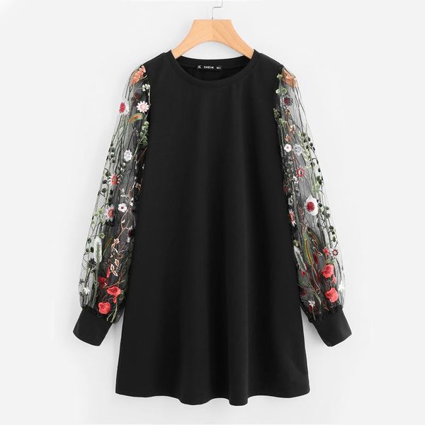 botanical embroidered mesh sleeve longline pullover elegant black long sleeve casual fall sweatshirts new sweatshirts breathable
botanical embroidered mesh sleeve longline pullover elegant black long sleeve casual fall sweatshirts new sweatshirts breathable