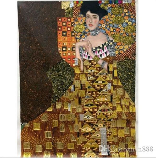 Gustav Klimt of Adele Bloch-Bauer I gold Handpainted & HD Print Classical Portrait Art Oil Painting On Thick Canvas Multiple Sizes p17
Gustav Klimt of Adele Bloch-Bauer I gold Handpainted & HD Print Classical Portrait Art Oil Painting On Thick Canvas Multiple Sizes p17