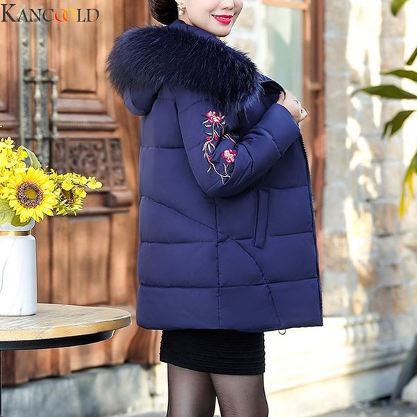 kancoold winter parkas new elegant embroidery letter hooded thick long women's fur collar jacket winter snow -30 degree jackets, Black
kancoold winter parkas new elegant embroidery letter hooded thick long women's fur collar jacket winter snow -30 degree jackets, Black