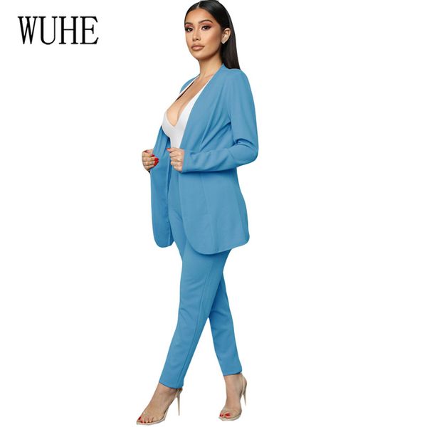 wuhe work pant suits 2 piece sets casual solid women blazer jacket & trousers suit for women autumn blazer sets, White;black
wuhe work pant suits 2 piece sets casual solid women blazer jacket & trousers suit for women autumn blazer sets, White;black