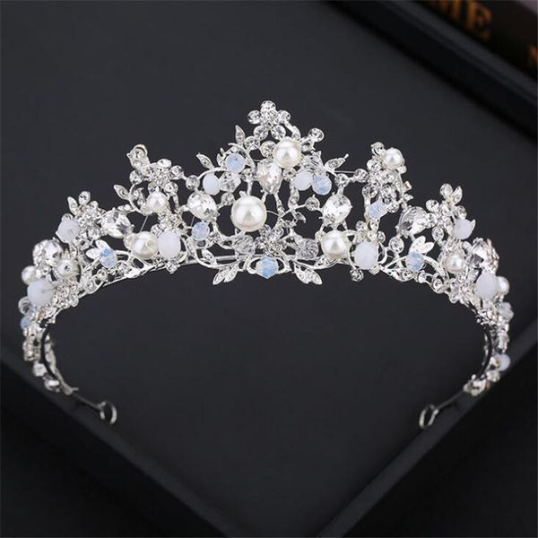diezi baroque rhinestone pearl flower bridal crowns handmade tiara headband crystal diadem crown wedding hair accessories, White;golden
diezi baroque rhinestone pearl flower bridal crowns handmade tiara headband crystal diadem crown wedding hair accessories, White;golden