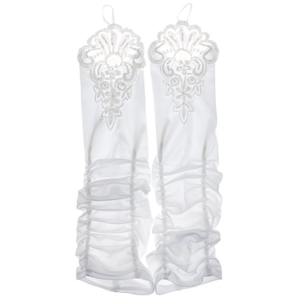 elegant wedding bridal fingerless satin lace long gloves bridesmaid white
elegant wedding bridal fingerless satin lace long gloves bridesmaid white