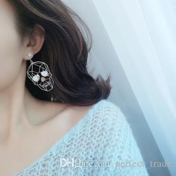 personality wild designer earrings hollow skull earrings women fashion stud earrings rhinestone luxury designer jewelry new arrival, Silver
personality wild designer earrings hollow skull earrings women fashion stud earrings rhinestone luxury designer jewelry new arrival, Silver
