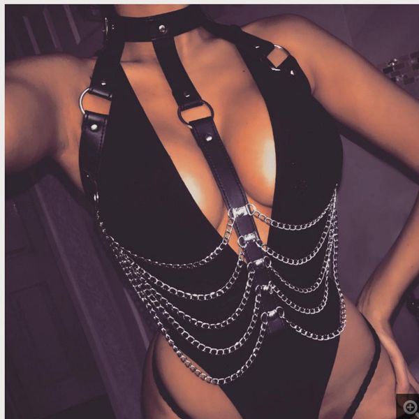 colemje 2019 new crop women backless pu chain patchwork seductive black hollow out tank party club wear, Slivery;golden
colemje 2019 new crop women backless pu chain patchwork seductive black hollow out tank party club wear, Slivery;golden