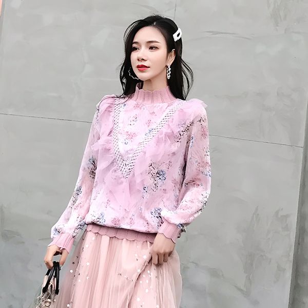 f6005 2019 new autumn winter women fashion casual lady beautiful nice chiffon blouse korean fashion clothing, White
f6005 2019 new autumn winter women fashion casual lady beautiful nice chiffon blouse korean fashion clothing, White