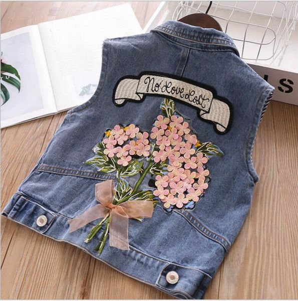 girls denim vest 2019 fall children cotton flowers vests fashion high-grade children clothing wholesale, Blue
girls denim vest 2019 fall children cotton flowers vests fashion high-grade children clothing wholesale, Blue