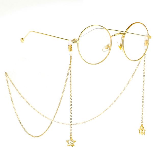 1 pc fashion metal star tassel glasses chains & lanyards reading glasses sunglasses neck chain for women men eyewear accessories, Silver
1 pc fashion metal star tassel glasses chains & lanyards reading glasses sunglasses neck chain for women men eyewear accessories, Silver