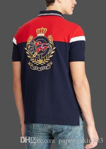 club men striped polo shirt big horse embroidery new york sport polos cotton american fashion t-shirt tees red navy blue s-xxl, White;black
club men striped polo shirt big horse embroidery new york sport polos cotton american fashion t-shirt tees red navy blue s-xxl, White;black