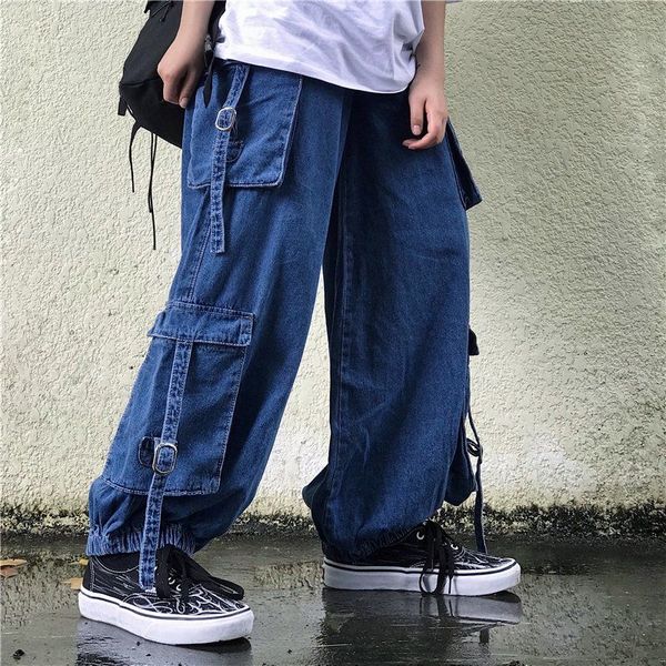 bannaji men`s women`s harajuku carto jeans loose fit multi pockets fashion street style japanese hip hop denim pants baggy, Blue
bannaji men`s women`s harajuku carto jeans loose fit multi pockets fashion street style japanese hip hop denim pants baggy, Blue