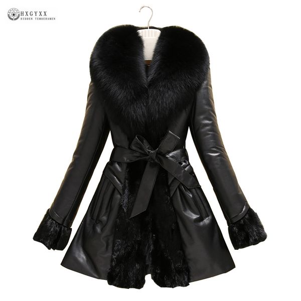 new genuine leather winter coat large fur collar belt sheepskin outerwear m-6xl plus size leather coat warm winter jacket ok1090, Black
new genuine leather winter coat large fur collar belt sheepskin outerwear m-6xl plus size leather coat warm winter jacket ok1090, Black