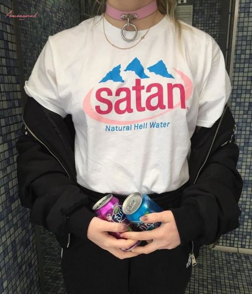 2020 new fashion women t shirts satan natural hell water t shirt women drop shipping good quality, White
2020 new fashion women t shirts satan natural hell water t shirt women drop shipping good quality, White