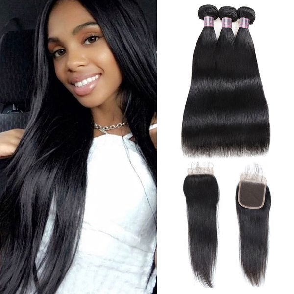 allove brazilian straight hair 3 bundles with closure peruvian human hair bundles with closure malaysian straight lace closure indian, Black
allove brazilian straight hair 3 bundles with closure peruvian human hair bundles with closure malaysian straight lace closure indian, Black
