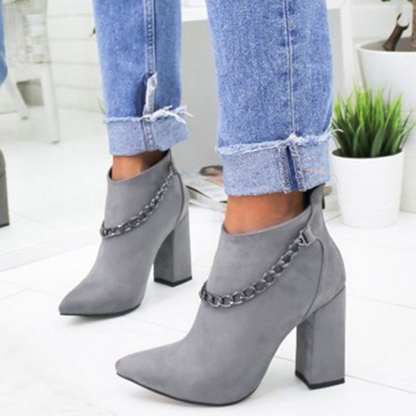 dihope new women shoes ankle boots short boots high-heel fashion pointed europe shoes woman plus size 35-43, Black
dihope new women shoes ankle boots short boots high-heel fashion pointed europe shoes woman plus size 35-43, Black