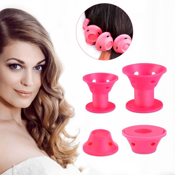30pcs pink magic soft hair roller silicone curler bell shape hair styling tool no heat hair care accessories easy curling device
30pcs pink magic soft hair roller silicone curler bell shape hair styling tool no heat hair care accessories easy curling device