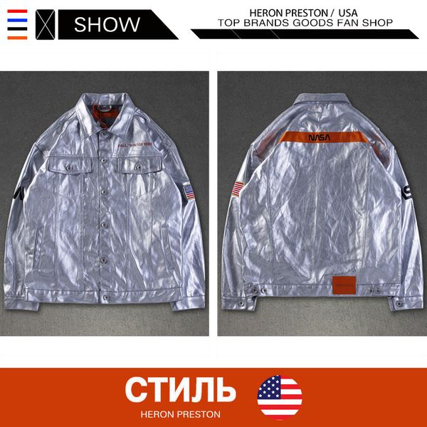 Mens 2019 Luxury Designer Clothes Euramerican hip-hop popular logo HERON PRESTON jacket Fashion Embroidery mens designer jackets Silver
Mens 2019 Luxury Designer Clothes Euramerican hip-hop popular logo HERON PRESTON jacket Fashion Embroidery mens designer jackets Silver