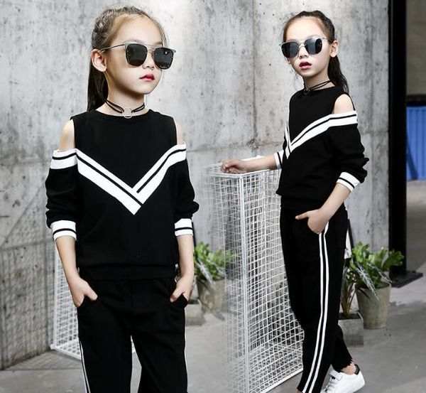 fashion big girls sports suits off shoulder black and white clothing set for teenage spring autumn tracksuit kids plus size wy231
fashion big girls sports suits off shoulder black and white clothing set for teenage spring autumn tracksuit kids plus size wy231