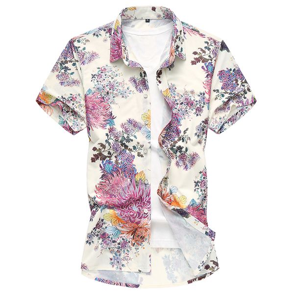 mogu 2019 summer fashion mens shirt slim fit short sleeve floral shirt mens clothing casual flower blouse plus size -7xl, White;black
mogu 2019 summer fashion mens shirt slim fit short sleeve floral shirt mens clothing casual flower blouse plus size -7xl, White;black