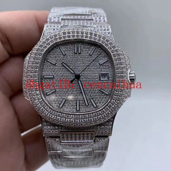 4 color factory direct sales 5719/010 full diamond watch with mechanical movement, diameter 42mm, sapphire mirror, Slivery;brown
4 color factory direct sales 5719/010 full diamond watch with mechanical movement, diameter 42mm, sapphire mirror, Slivery;brown