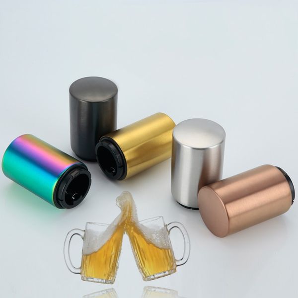 stainless steel automatic bottle opener pressing type beer openers black golden color bottles tool new arrival 7 3hj l1
stainless steel automatic bottle opener pressing type beer openers black golden color bottles tool new arrival 7 3hj l1