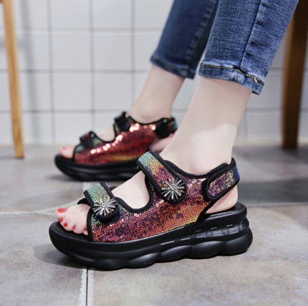 2020 summer women fashion platform sandals chunky gladiator bling shoes black beach woman casual sandal
2020 summer women fashion platform sandals chunky gladiator bling shoes black beach woman casual sandal